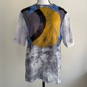 Marni Artistic Blue and Gray Top